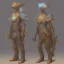 Placeholder: protogen steampunk ancient crystal tech full body fire elemental