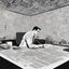 Placeholder: The desk employee, lost in the labyrinth of bureaucracy, fills out forms with a mechanical precision that belies his inner turmoil. The pen in his hand dances across the paper, tracing sigils and symbols that seem to whisper secrets of a reality beyond his grasp. Suddenly, the walls of the office begin to ripple like water, warping and twisting into grotesque shapes that defy logic. he delves deeper into this strange and fantastical world