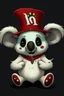 Placeholder: "ren and stimpy" style koala wearing a jester hat