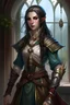 Placeholder: female high elf, dark eyes, dark hair