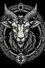 Placeholder: give me a satanic goat like a virtual assistent logo something family friendly