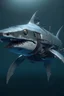 Placeholder: hyper realistic robot torpedo shark