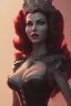 Placeholder: Rita Hayworth as evil queen in black leather, busty, cleavage, curvy, angry, stern look. character design by cory loftis, fenghua zhong, ryohei hase, ismail inceoglu and ruan jia. unreal engine 5, artistic lighting, highly detailed, photorealistic, fantasy