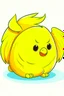 Placeholder: A fluf yellow ball with wings