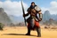 Placeholder: a Kazon aggressive warrior with his traditional equipment