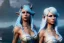 Placeholder: [Sea Elf] [Maormer] Hero Queen with [white hair] and [blue skin] on a [ship] with crew [fantasy] [realism] [Elder scrolls]