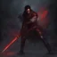 Placeholder: blood hunter, male, witcher, dark, fantasy, black hair, curly hair