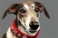 Placeholder: greyhound dog, Christmas card,Hyper-detailed ,8k