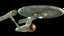 Placeholder: a screen capture from a star trek movie of a battle-damaged starship enterprise IN the year 2380 IS IN A BATTLE with monster ufos sci-fi meticulous, highly-polished, photorealistic, studio production, intricately detailed, GALACTIC, directed by gene Roddenberry, move saucer section forward and nacelles back