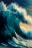 Placeholder: waves art painting rough