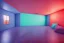 Placeholder: background simple colorful 3d geometric installation