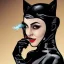 Placeholder: Hyper realistic image of catwoman smoking weed