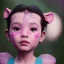 Placeholder: Wearing make up avatar in pandora toddler, full body, Pandora background