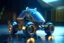 Placeholder: lowpoly highly symmetric metallic rocket propelled ATV with rounded glass bubble roof, bokeh like f/0.8, tilt-shift lens 8k, high detail, smooth render, down-light, unreal engine, prize winning