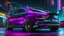 Placeholder: Mercedes E190 Evolution ultimate need for speed tuning Mansory Cyberpunk 2077 neon Style Rear View, Super Detailed, desktop wallpaper, 4K