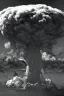 Placeholder: little girl watch Hiroshima bomb, greyscale