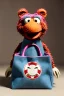 Placeholder: pret a porter bag made with muppet fabric, Sesame Street style, fashion photo studio, clean background, unreal engine 5, ray tracing, RTX, lumen lighting, ultra detail, volumetric lighting, 3d.