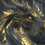 Placeholder: golden black dragon, unreal engine 5, 8k resolution, photorealistic, ultra detailed