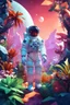 Placeholder: (((close midshot))), (((low poly art:2))), (astronaut), ultra detailed illustration of an environment on a dangerous:1.2 exotic planet with plants and wild (animals:1.5), (vast open world), astroneer inspired, highest quality, no lines, no outlines candid photography. by Lekrot