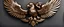 Placeholder: Bronze emblem double-headed eagle symmetrical and positioned on a single neck