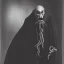 Placeholder: Nosferatu with tentacle beard grey skin and vampire fangs as a Russian Orthodox bishop