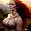 Placeholder: portrait 'beautiful Sexy busty Redhead Sif',Braids, celtic tattoed,painting by gaston bussiere, greg rutkowski, yoji shinkawa, yoshitaka amano, tsutomu nihei, donato giancola, tim hildebrandt, oil on canvas, cinematic composition, extreme detail,fit full head inside picture,32k