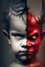 Placeholder: Half devil and half child.