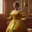 Placeholder: Full body, 3d render, Emma mackey, 1800's women style, 1800'hair style, 1800's women dress style, hyper realistic, octane render, unreal engine 5, 8k, palace background, uhd