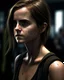 Placeholder: emma watson | The Last of Us hot,pretty face and body,full style,short hair black,