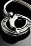 Placeholder: Ring with a design on the top. The design is a made around the letter D. The ring is around a neck chain