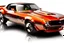 Placeholder: Fotorealistisch 1980 Chevrolet Camaro Z28 brandneu orange