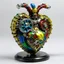 Placeholder: MULTICOLORED COMPLIMENTARY MECHANICAL HUMAN HEART, METALLIC, CLOCKWERK, STEAMPUNK,