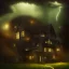 Placeholder: suburban home, being protected by a force field while a heavy dark storm encroaches, 8k resolution, high-quality, fine-detail, iridescent, intricate, digital art, detailed matte, volumetric lighting, illustration, brian froud, howard lyon, selina french, anna dittmann, annie stokes, lisa parker, greg rutowski