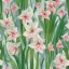 Placeholder: A highly detailed oil painting of intricate Amaryllis flowers, seamless pattern, Baroque