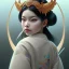 Placeholder: storybook illustration of cute little tengu yokai girl, raven-black hair, wearing a kimono, digital painting, pastel, illustration, art by artgerm and greg rutkowski and alphonse mucha, procreate, epic, fantastic, featured on cgsociety.art by Greg Rutkowski, Alphonse Mucha, Artgerm