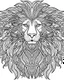 Placeholder: A lion with its impressive mane flowing in the wind. coloring page