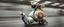 Placeholder: blind contour robot snail cow like space ship massage master guru fast moving motion blur background