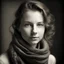 Placeholder: a young woman with scarf