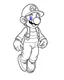 Placeholder: mario coloring page, full body (((((white background))))), only use an outline., real style, line art, white color, clean line art, white background, Sketch style