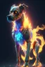 Placeholder: Zombie dog fire humanoid fused ,extremely detailed,crystal clear, mystical colors ,perfectly centered image, perfect composition, rim light, beautiful lighting, 8k, stunning scene, raytracing