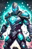 Placeholder: Strong hero with diamond armor in a war game
