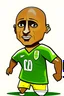 Placeholder: Roberto Carlos Brazilian soccer player cartoon 2d