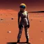 Placeholder: space girl on Mars