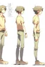 Placeholder: Anime man side character with gum hands and legs , ,small muscles, aged 20