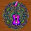 Placeholder: guitar PEACE SIGN psychedelic hippie trippy acid LSD PEACE GUITAR