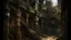 Placeholder: A vast factory-cathedral of rusted iron waits in the distance. Amidst the cogs, gears, and pulleys, stairs lead down to catacombs. A grave waits in the centre of the chapel. Structure