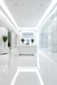 Placeholder: white lobby reception