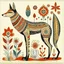 Placeholder: Native American Folk Art Coyote illustration