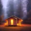 Placeholder: low angle photo mobile-home-park-at-night-haze-fog-8k-hdr