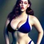 Placeholder: fullbody portrait of voluptuous atletic beautiful young Kat Dennings in swinsuit Diego Velázquez style